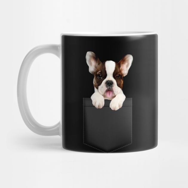 French Bulldog in Pocket Funny French Bulldog by Mind Your Tee